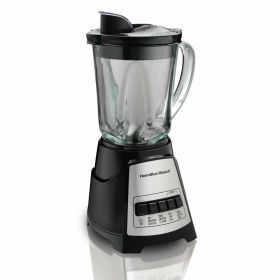 Hamilton Beach Power Elite 700W Multi Function Blender with Mess-free 40oz Glass Jar Black