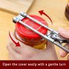 Adjustable Multi-Function Bottle Cap Opener Stainless Steel Lids Off Jar Opener Labor-Saving Screw Can Opener For Kitchen Tools