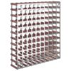 Wine Rack for 120 Bottles Brown Solid Wood Pine