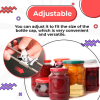 Adjustable Multi-Function Bottle Cap Opener Stainless Steel Lids Off Jar Opener Labor-Saving Screw Can Opener For Kitchen Tools