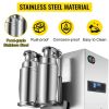 110V Electric Milk Tea Shaker Machine,120W Stainless Steel Double-Cup Shaker Machine, Silver