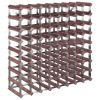 Wine Rack for 72 Bottles Brown Solid Wood Pine