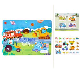 Children's Early Education Educational Velcro Hand Tear Pull Book Baby Quiet Paste Book Toy (Option: Quiet Book Traffic Style)