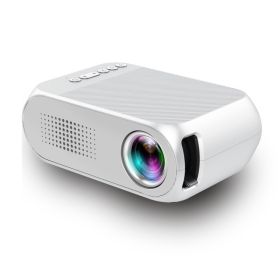 Projector Home Mini HD Mini Portable Projector (Option: White-UK)