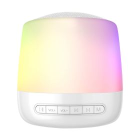 White Noise, Non-Circulating Speakers, To Help Calm The Nerves And Sleep, Touch Colorful Lights (Color: Silver)