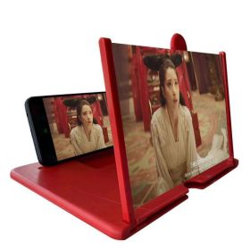 Acrylic Lens Mobile Phone Amplifier 3D Screen Hd Amplifier (Option: Red-All models)