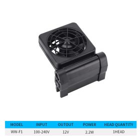 Fish Tank Cooling Fan Cooling Cooling Fan Aquarium Two-Speed Adjustment Wind Speed Grass Tank Shrimp Tank (Option: A-UK)