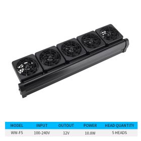 Fish Tank Cooling Fan Cooling Cooling Fan Aquarium Two-Speed Adjustment Wind Speed Grass Tank Shrimp Tank (Option: E-US)