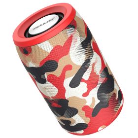 S5 Wireless Bluetooth Speaker Mini Speaker Card Subwoofer Speaker (Option: Red brocade)