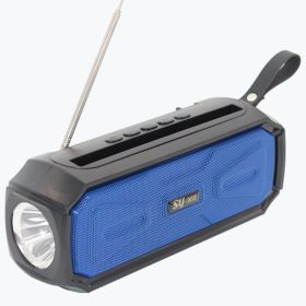 Outdoor Portable Solar Bluetooth Sound Light (Option: Blue-USB)