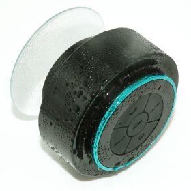 Waterproof Bluetooth Speaker Portable Speaker Mini Bathroom Speaker (Option: With radio-Blue)