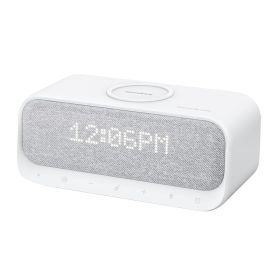 Anker's Innovative Soundcore All-in-one Bluetooth Speaker Supports Apple Wireless Charging Alarm Clock Audio (Color: White)