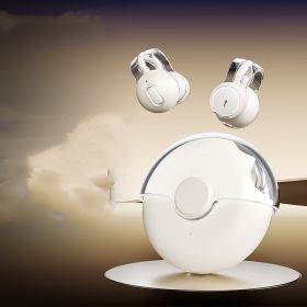 Tooth Headset True Wireless Noise Reduction Sports (Option: Milky White)