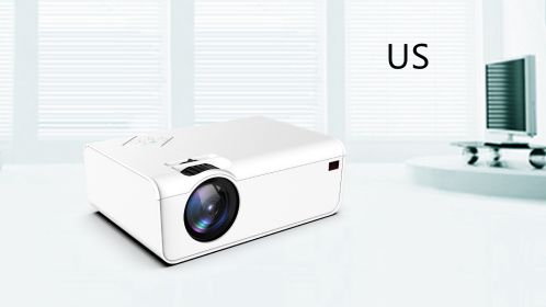 Home Office Android Smart HD Micro Joy Projector (Option: White-Smart AI-US)