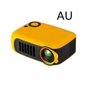 Home Support 1080P HD Projection Children's Projector (Option: Yellow-AU)