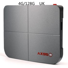 4G/128G dual-band WIFI with Bluetooth 8K TV BOX (Option: 4G 128G-UK)