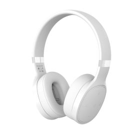 Wireless Sports Headset Folding Bluetooth Headset (Color: White)