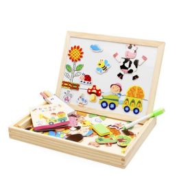 Farm Mania Animal Joypin Double-sided Drawing Board Three-dimensional Magnetic Puzzle (Option: Farm Mania Joypin)