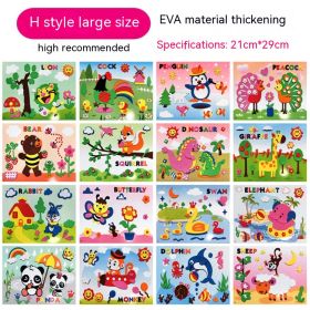 Creative Printed 3D Stickers For Children (Option: Q)