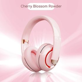 Bluetooth Wireless Headphones With Microphone (Option: Cherry Blossom Pink)