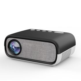 Smart Mini Portable LED Projector Multimedia Home Beamer (Option: Black-US)