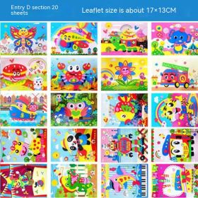 Creative Printed 3D Stickers For Children (Option: C)