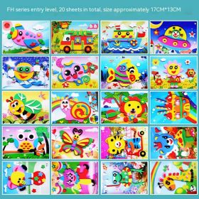 Creative Printed 3D Stickers For Children (Option: G)