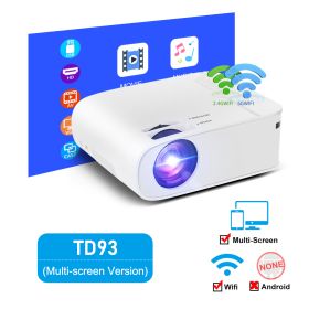 Home HD Wireless Portable Mobile Phone Projector (Option: Same screen version-US)