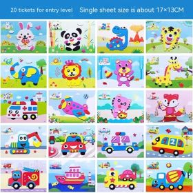 Creative Printed 3D Stickers For Children (Option: A)