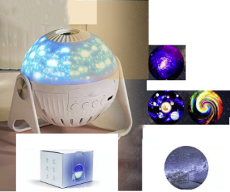 Galaxy Projector Starry Sky Projection Bedroom Bedside Decoration Night Light (Option: G-USB)