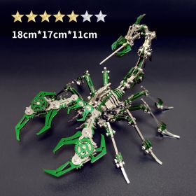 Steel Scorpion King Color 3D Puzzle Model Metal Toy (Option: Green Scorpion Diy)