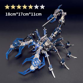 Steel Scorpion King Color 3D Puzzle Model Metal Toy (Option: Blue Magic Scorpion Diy)