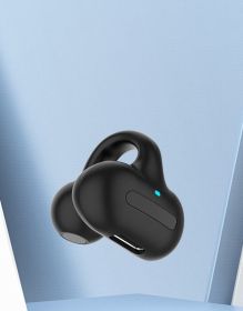 Bluetooth Headset Earphones Ear-to-ear Clip (Option: Black-USB)