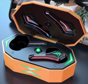 TWS-A10 Bluetooth Headset Wireless Binaural Gaming Electronic Sports (Color: Orange)