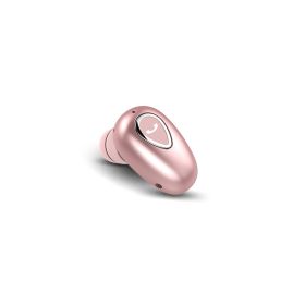 YX01 Bluetooth Headset New Wireless In-ear Mini Sports Invisible Stereo (Option: Pink-YX01 Boxed)