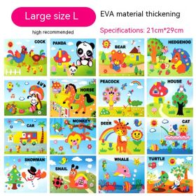 Creative Printed 3D Stickers For Children (Option: R)