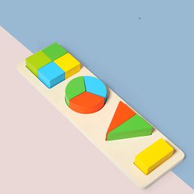 Early Childhood Education Sets Of Column Baby Geometric Intelligence Board Shape Matching Building Blocks Toys (Option: Graphic Isometric Plate)