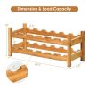 Kitchen Natural Bamboo Products Wine Rack Display Storage Holder  Shelf