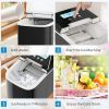 26 lbs Countertop LCD Display Ice Maker with Ice Scoop