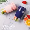 Portable Blender Usb Rechargeable Cordless Mini Personal Blender; Small Shakes Smoothie Fruit Juice Blender Cup For Home Outdoor Travel Office