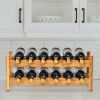 Kitchen Natural Bamboo Products Wine Rack Display Storage Holder  Shelf