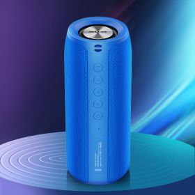 Outdoor Portable Subwoofer New Small Speaker (Option: Blue-Upgraded version)