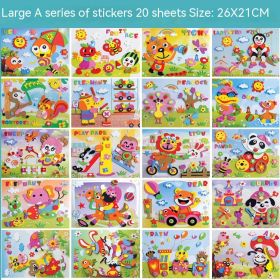 Creative Printed 3D Stickers For Children (Option: M)