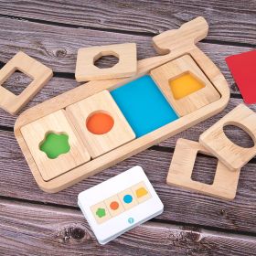 Early Education Geometry Three-dimensional Puzzle Baby Color Cognition (Option: Whale)