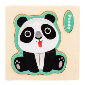 Three-dimensional Cartoon Pattern Puzzle Toy (Option: Panda)