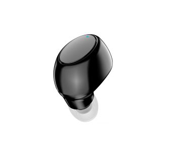 X6 Bluetooth Headset 50 Wireless Mini Invisible In-ear Waterproof Stereo (Option: Pp Bag Black)