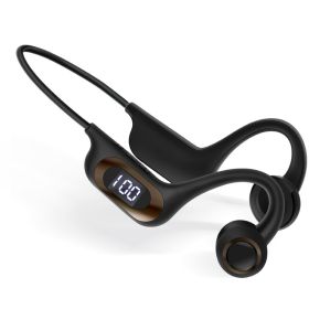 Graffiti Bone Conduction Wireless Bluetooth Headset (Color: Black)