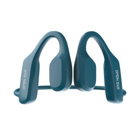 IPX5 Waterproof Sports Rear-mounted Bone Conduction Bluetooth Wireless Headset (Option: ASB X1 Blue)