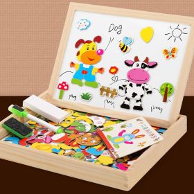 MWZ Magnetic Joypin Animal Zodiac Double-sided Drawing Board Children Educational Jigsaw Puzzle Manufacturer (Option: Zodiac)