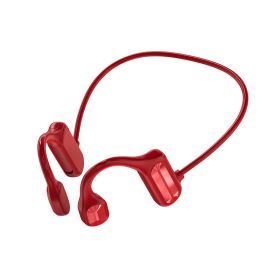 Halter Bluetooth Sports Running Hanging On Back Of Ear Sports Headset (Color: Red)